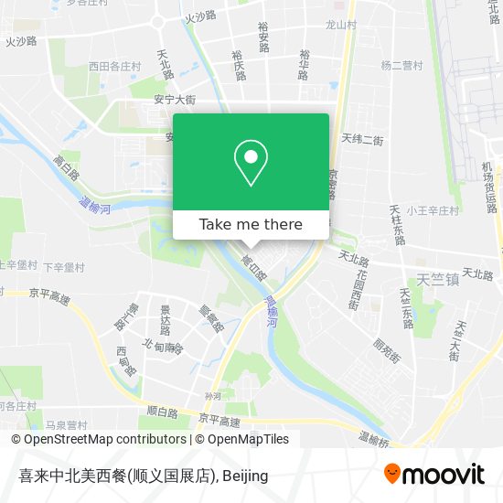 喜来中北美西餐(顺义国展店) map