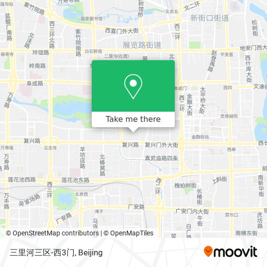 三里河三区-西3门 map