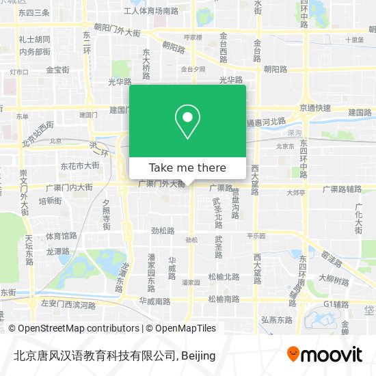 北京唐风汉语教育科技有限公司 map