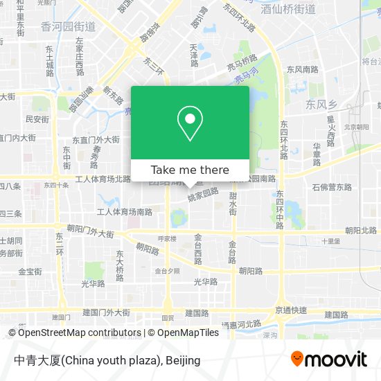 中青大厦(China youth plaza) map