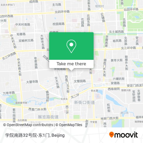 学院南路32号院-东1门 map
