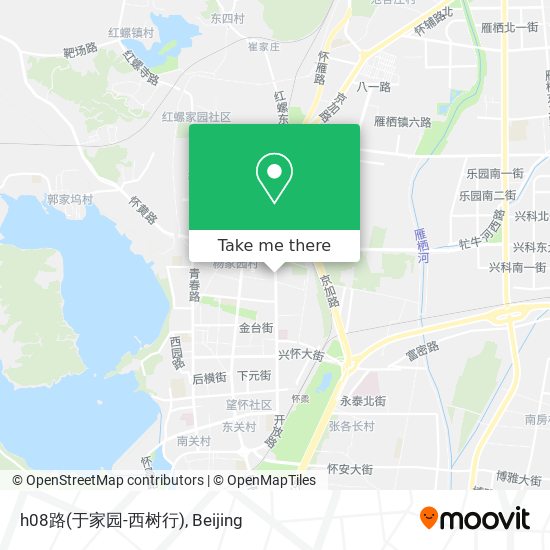 h08路(于家园-西树行) map