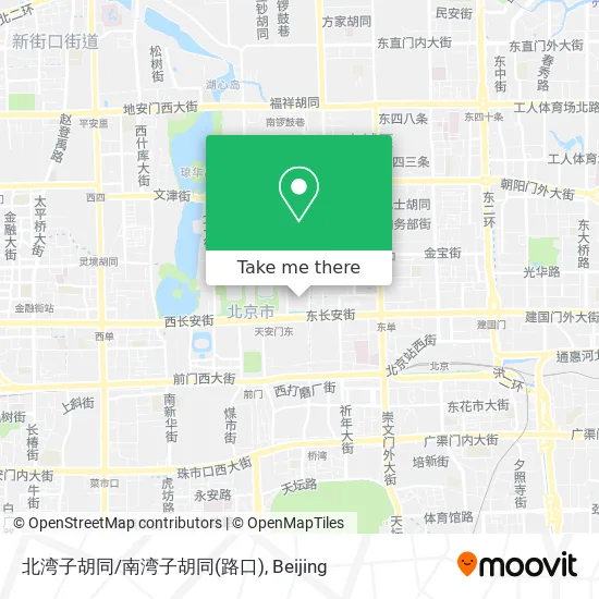 北湾子胡同/南湾子胡同(路口) map