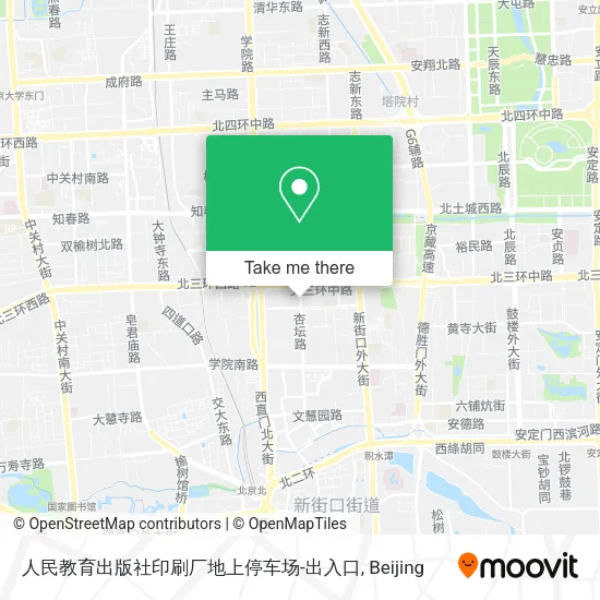 人民教育出版社印刷厂地上停车场-出入口 map