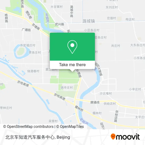 北京车知道汽车服务中心 map