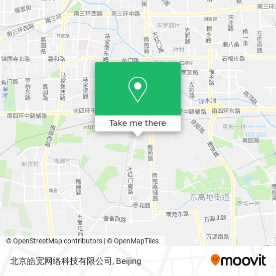北京皓宽网络科技有限公司 map