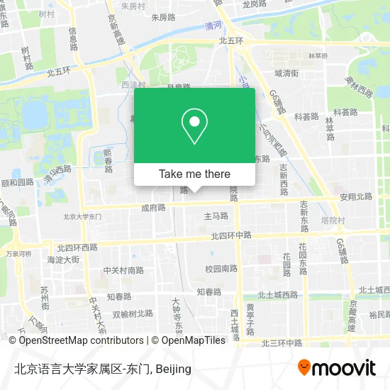 北京语言大学家属区-东门 map