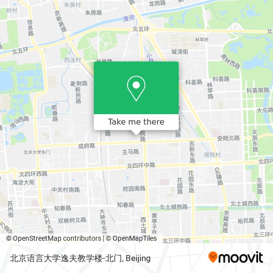 北京语言大学逸夫教学楼-北门 map