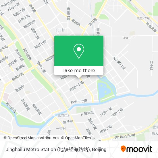 Jinghailu Metro Station (地铁经海路站) map