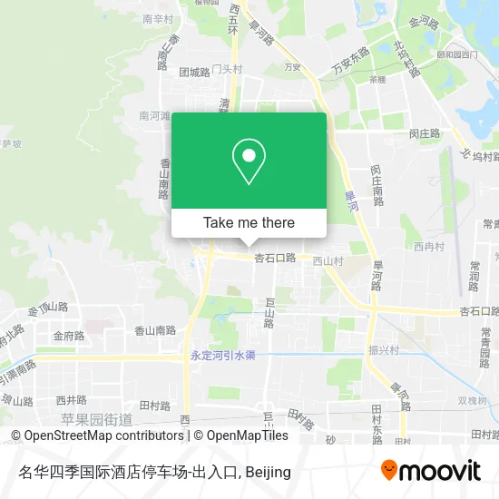 名华四季国际酒店停车场-出入口 map