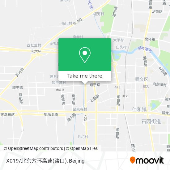 X019/北京六环高速(路口) map