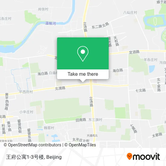 王府公寓1-3号楼 map