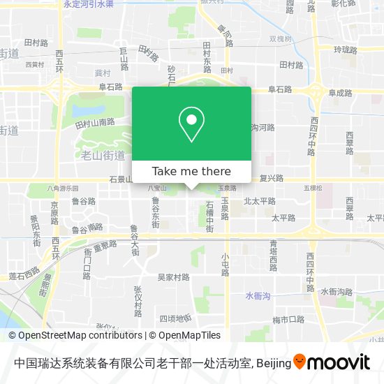 中国瑞达系统装备有限公司老干部一处活动室 map