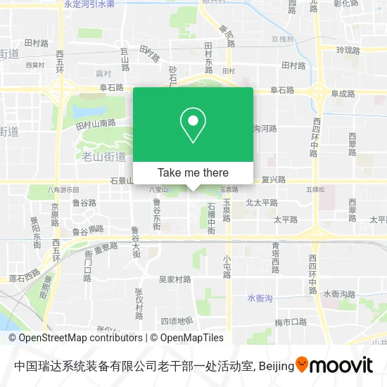 中国瑞达系统装备有限公司老干部一处活动室 map