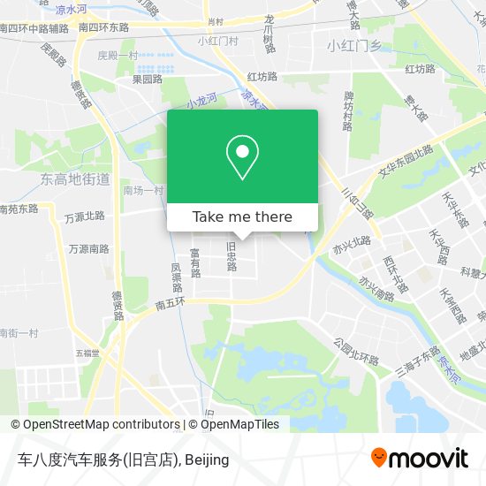 车八度汽车服务(旧宫店) map