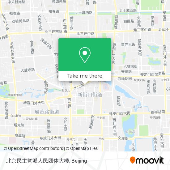 北京民主党派人民团体大楼 map