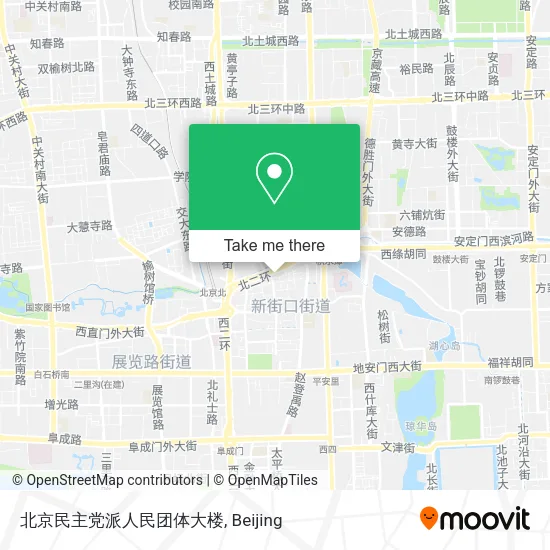 北京民主党派人民团体大楼 map