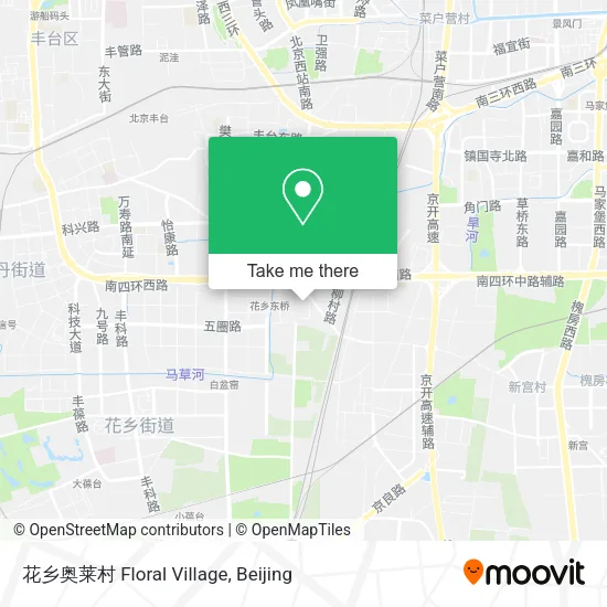 花乡奥莱村 Floral Village map