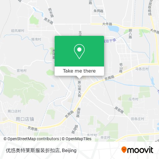 优惑奥特莱斯服装折扣店 map