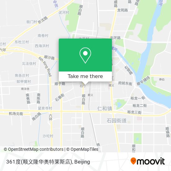 361度(顺义隆华奥特莱斯店) map