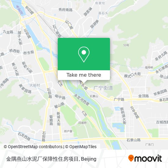 金隅燕山水泥厂保障性住房项目 map