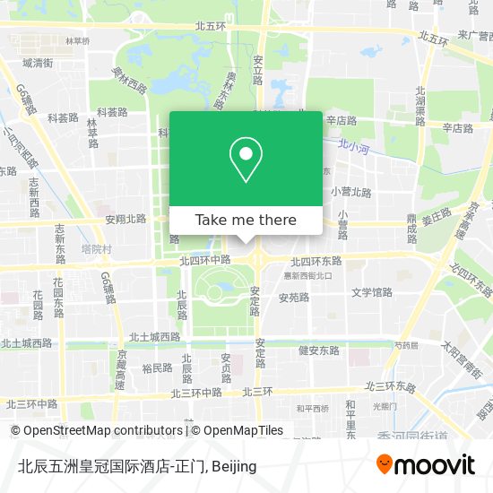 北辰五洲皇冠国际酒店-正门 map