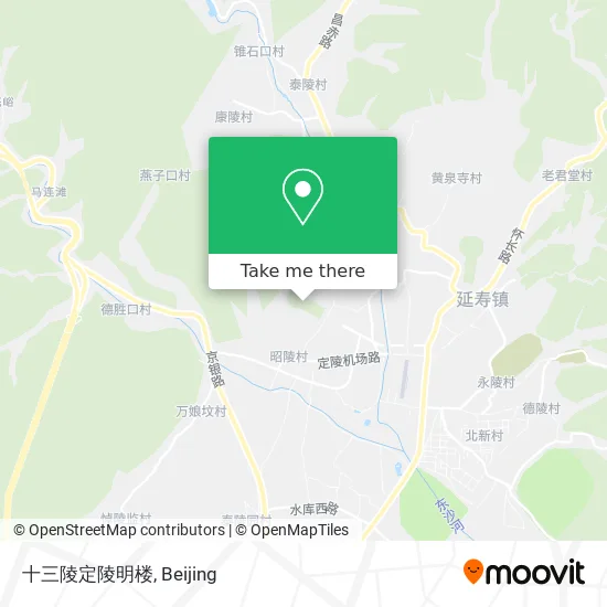 十三陵定陵明楼 map
