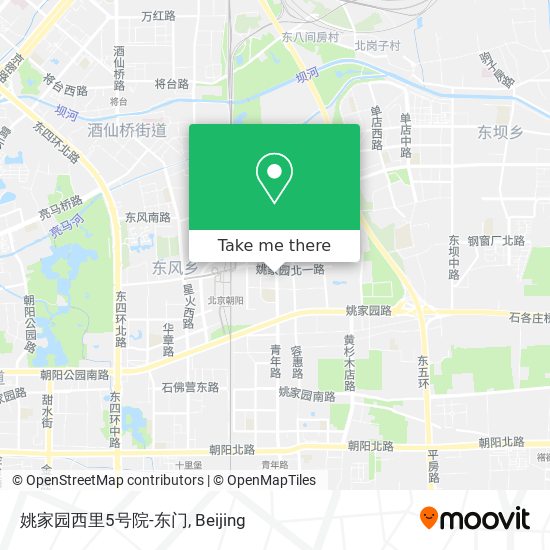 姚家园西里5号院-东门 map
