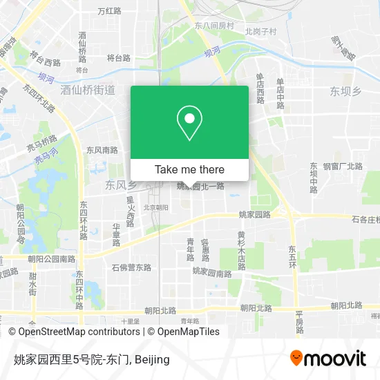姚家园西里5号院-东门 map