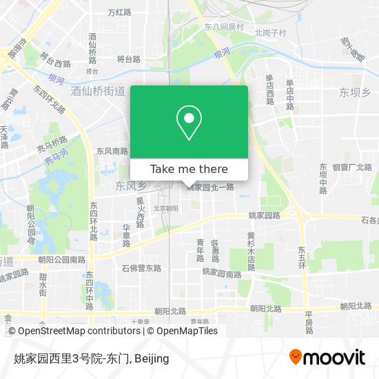 姚家园西里3号院-东门 map