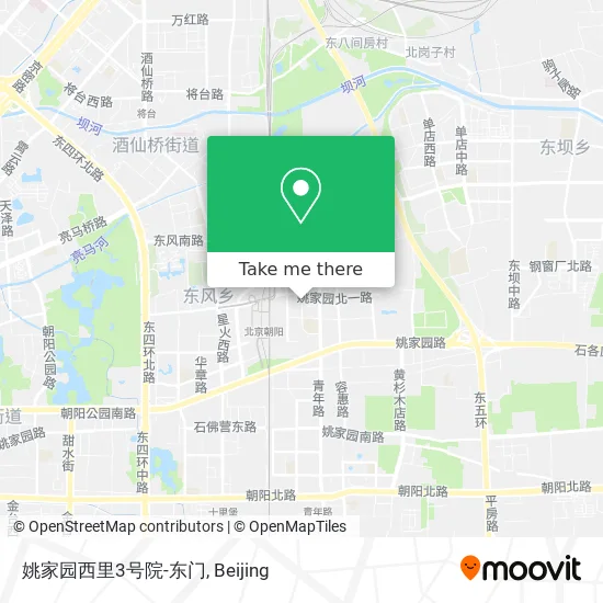 姚家园西里3号院-东门 map