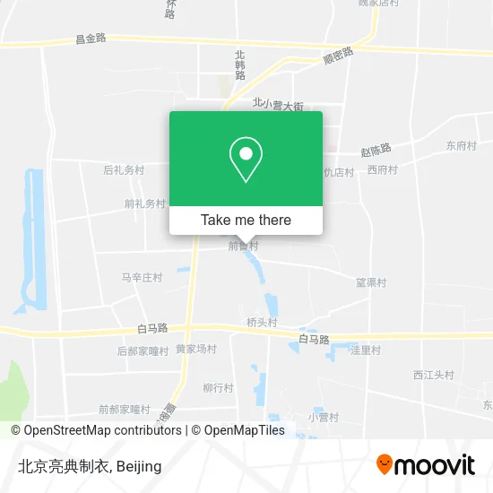 北京亮典制衣 map