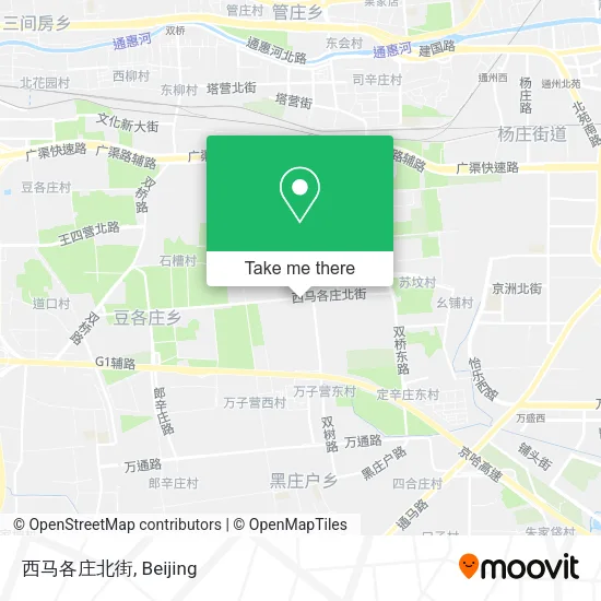 西马各庄北街 map