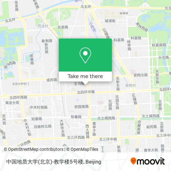 中国地质大学(北京)-教学楼5号楼 map