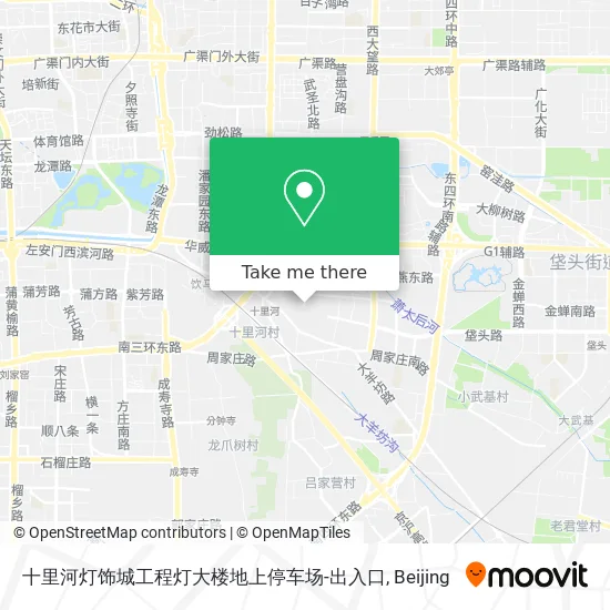 十里河灯饰城工程灯大楼地上停车场-出入口 map
