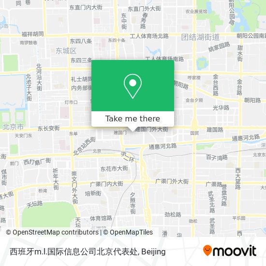 西班牙m.l.国际信息公司北京代表处 map