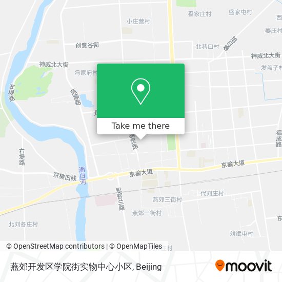 燕郊开发区学院街实物中心小区 map