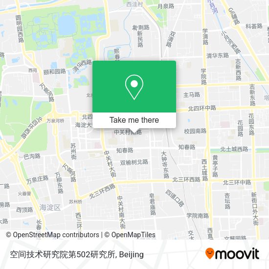 空间技术研究院第502研究所 map