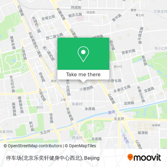 停车场(北京乐奕轩健身中心西北) map