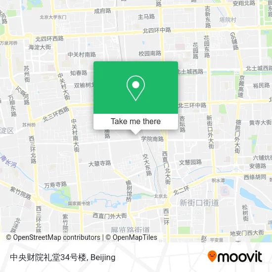 中央财院礼堂34号楼 map