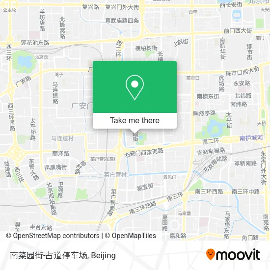 南菜园街-占道停车场 map