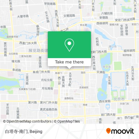 白塔寺-南门 map