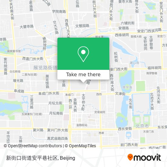 新街口街道安平巷社区 map