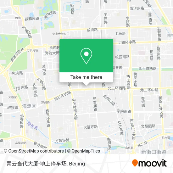 青云当代大厦-地上停车场 map