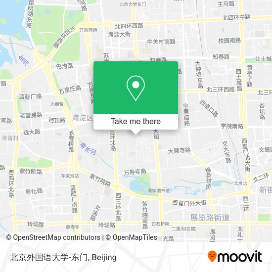 北京外国语大学-东门 map
