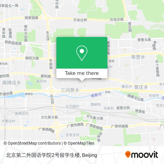 北京第二外国语学院2号留学生楼 map