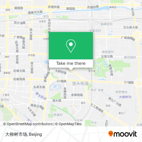 大柳树市场 map