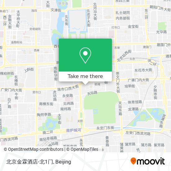 北京金霖酒店-北1门 map