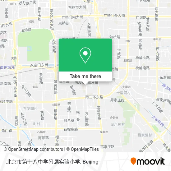 北京市第十八中学附属实验小学 map