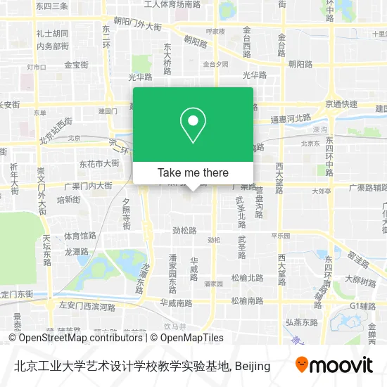 北京工业大学艺术设计学校教学实验基地 map